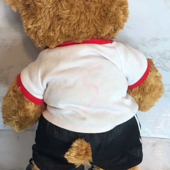 Build a bear BAB brown teddy bear plush with soccer shoes and outfits bundle - Picture 10 of 14
